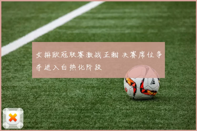女排欧冠联赛激战正酣 决赛席位争夺进入白热化阶段