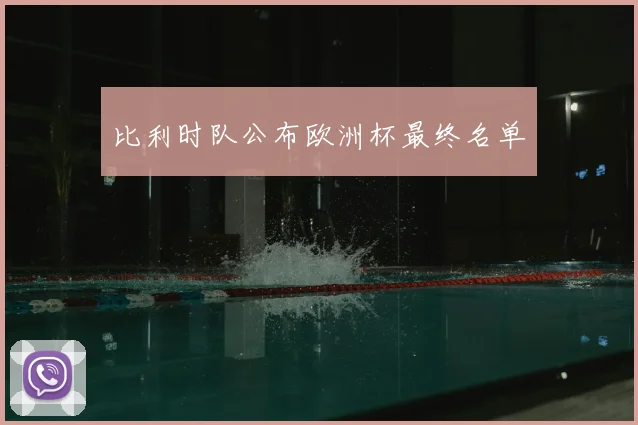 比利时队公布欧洲杯最终名单